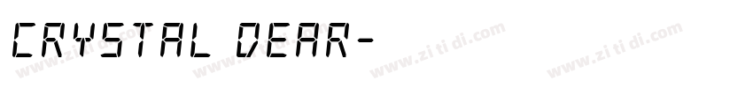 Crystal dear字体转换